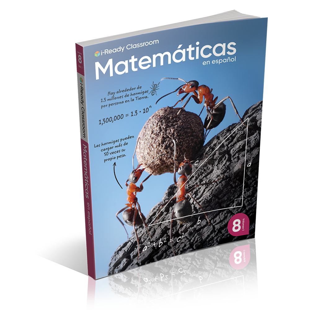i-Ready Classroom 2024 Spanish Mathematics Student Worktext Grade 8