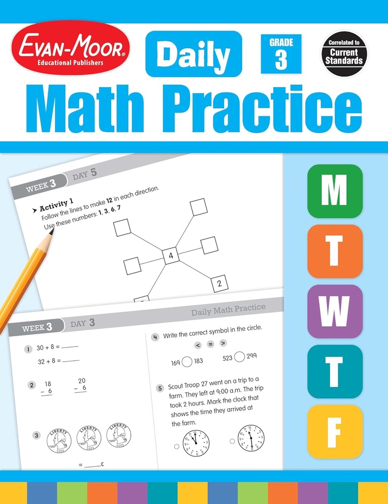 Daily Math Practice, Grade 3 SB