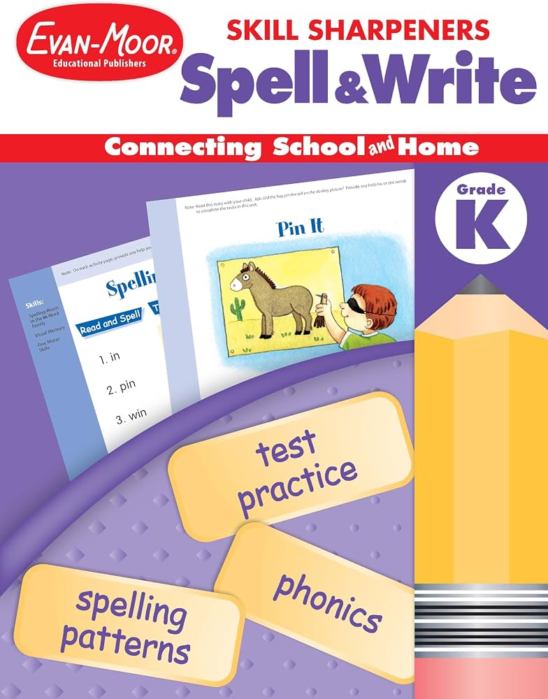 Skill Sharpeners Spell & Write, Grade K