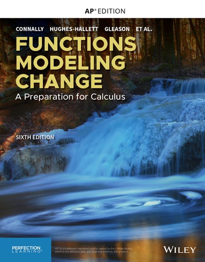 [9781119533559] Functions Modeling Change Preparation for Calculus 6E - Student Book